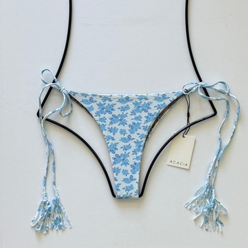 Acacia Swimwear Lauie Tie Side Bikini Bottom – Petite Rose  – Size XL